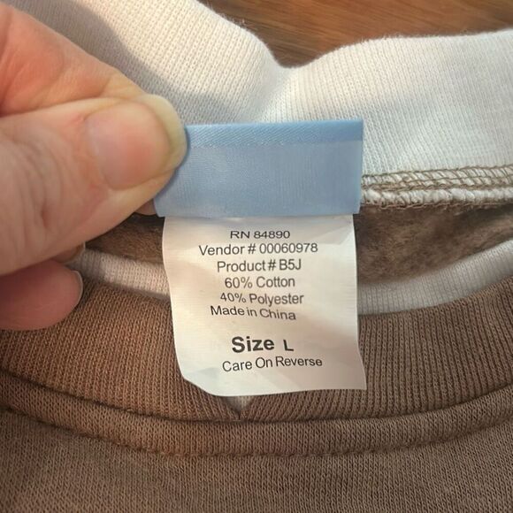 Vintage comfort corner 90s grandma heart embroidered sweatshirt - Picture 7 of 9